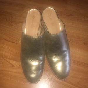 Madewell Harper Mule in Metallic